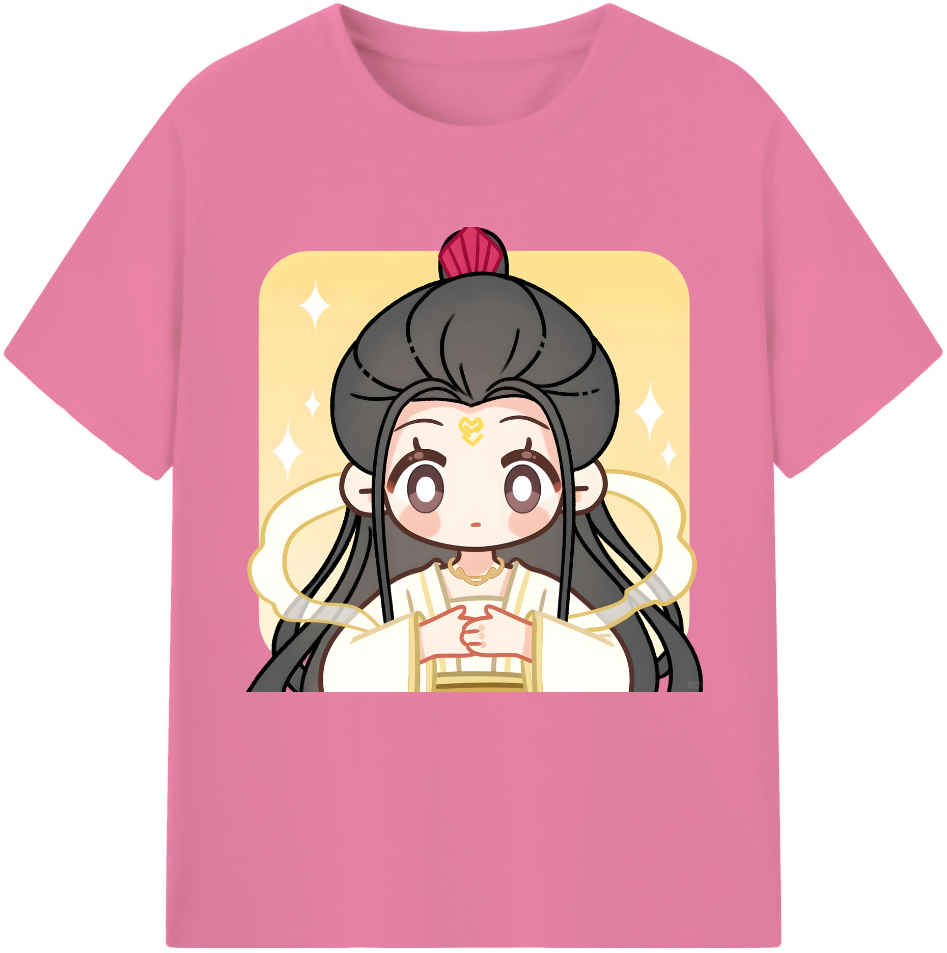 （画像用） Ne Zha 2 ナタ 魔童の大暴れ 綿100％半袖Tシャツ（フロントプリント）
